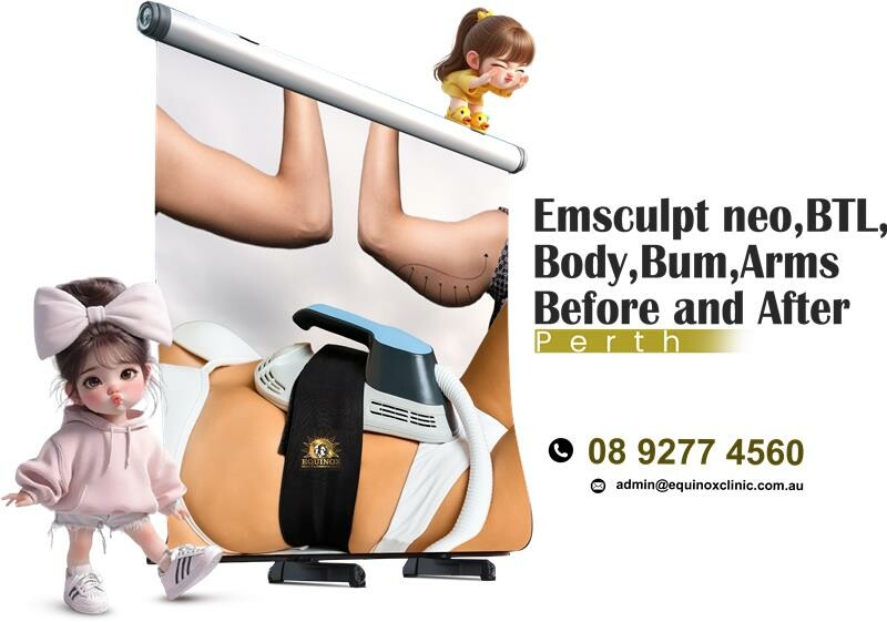 Emsculpt neo,BTL,body,bum,arms before and after Perth
